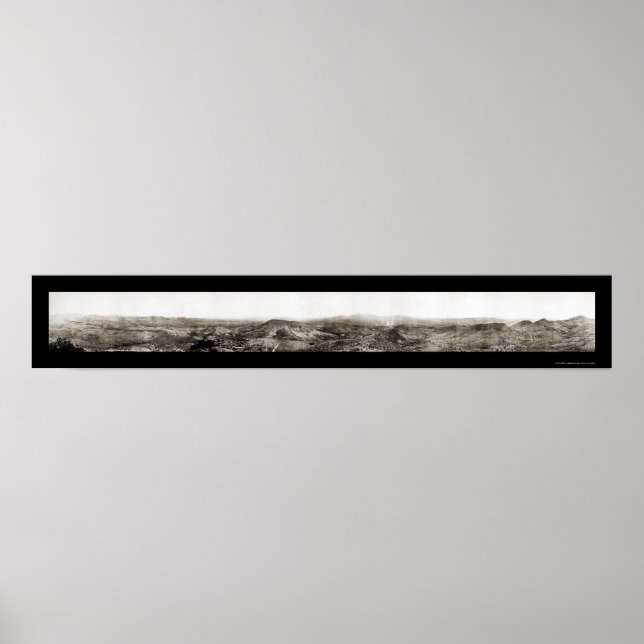 Póster Foto de área minera de Globe AZ 1909 (Frente)