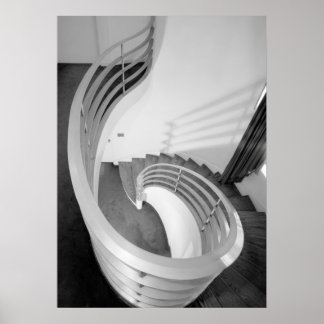 Póster Foto de arquitectura - Escalera elíptica
