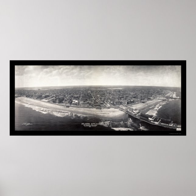 Póster Foto de Atlantic City 1909 (Frente)