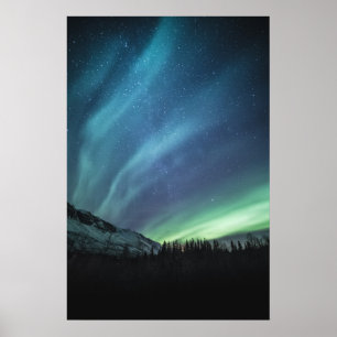 Póster Foto de Aurora Boreal