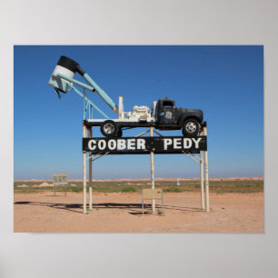 Póster Foto de Australia de recuerdo de Coober Pedy Outba