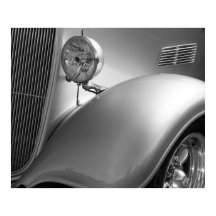 Foto de auto blanco y negro