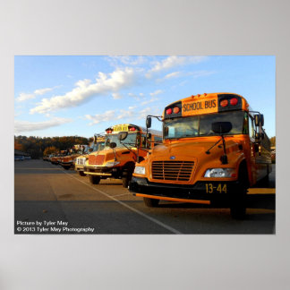 Póster Foto de autobús escolar