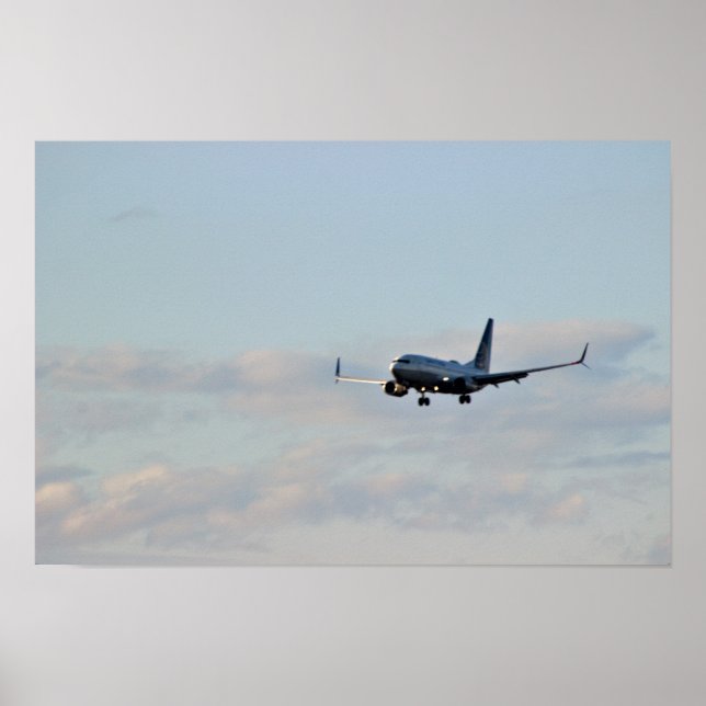 Póster Foto de Avión (Frente)
