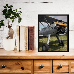 Póster Foto de avión antiguo para aviación de pilotos