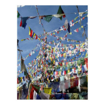 Foto de Banderas de Oración Budista Tibetana