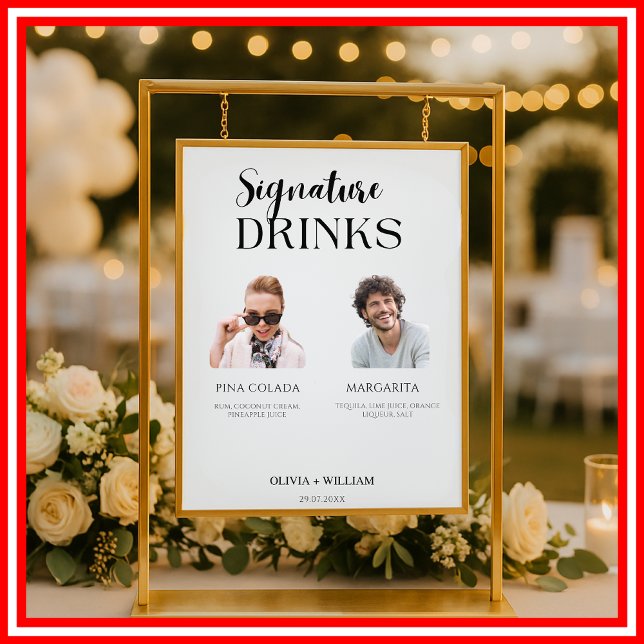 Póster Foto de Bebidas Destacadas | Menú de Bar de Boda E (Subido por el creador)