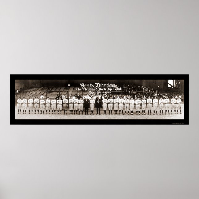 Póster Foto de Béisbol Indios de 1921 (Frente)