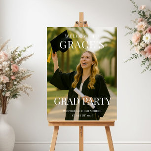 Póster Foto de Bienvenida a la Fiesta de Graduación