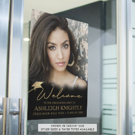 Póster Foto de bienvenida de la fiesta de graduación con