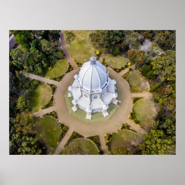 PÓSTER FOTO DE BIRD EYEVIEW DE LA CATEDRAL BLANCA (Frente)