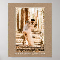 Foto de Boda de Estilo Kraft Simple Moderno