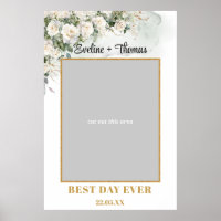 Foto de Boho White Roses Green boda