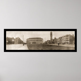 Póster Foto de Boston de Copley Square 1910