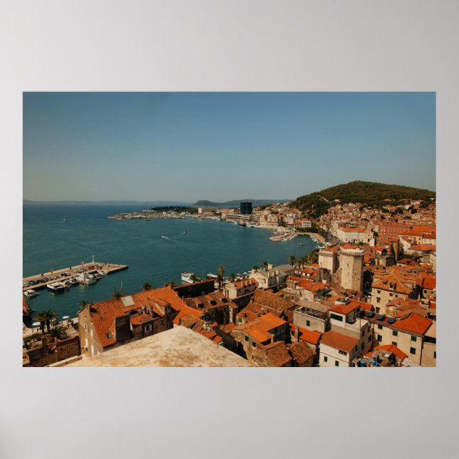 PÓSTER FOTO DE CASAS DE TEJIDOS MARRONES (Frente)