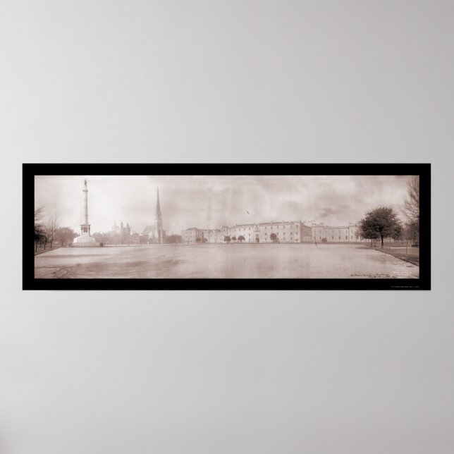 Póster Foto de Charleston Military South Carolina, 1909 (Frente)