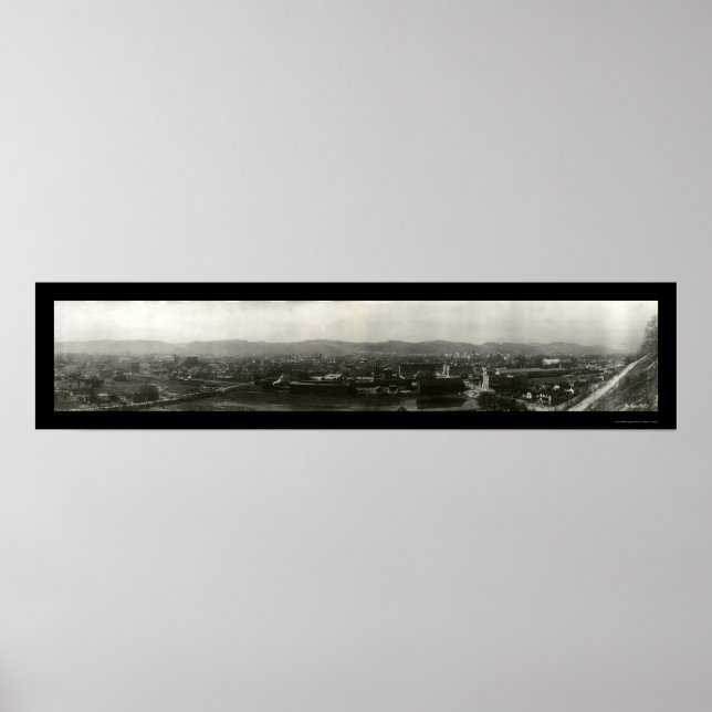 Póster Foto de Charleston West Virginia 1909 (Frente)