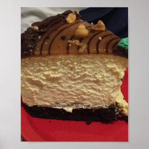 Póster Foto de Cheesecake de Mantequilla de Maní