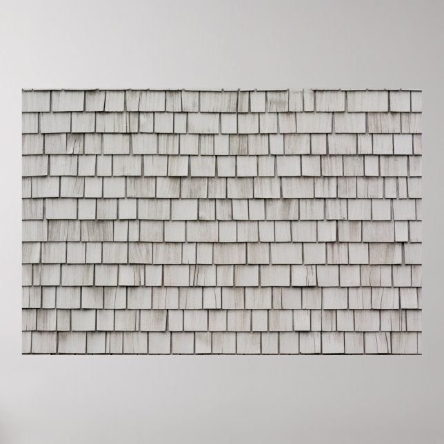 Póster Foto de cierre de los tejados grises (Frente)