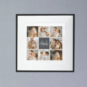 Póster Foto de colección familiar moderna y regalo person