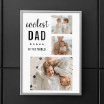 Póster Foto de colección moderna Regalo del Día de los Pa<br><div class="desc">El "Modern Collage Photo Colorful Best Dad Ever Gift" es un regalo personalizado y único para cualquier padre que merezca ser celebrado. El regalo es una foto de collage hecha de varias imágenes individuales que han sido cuidadosamente dispuestas para crear un diseño impresionante y llamativo. El regalo es una gran...</div>