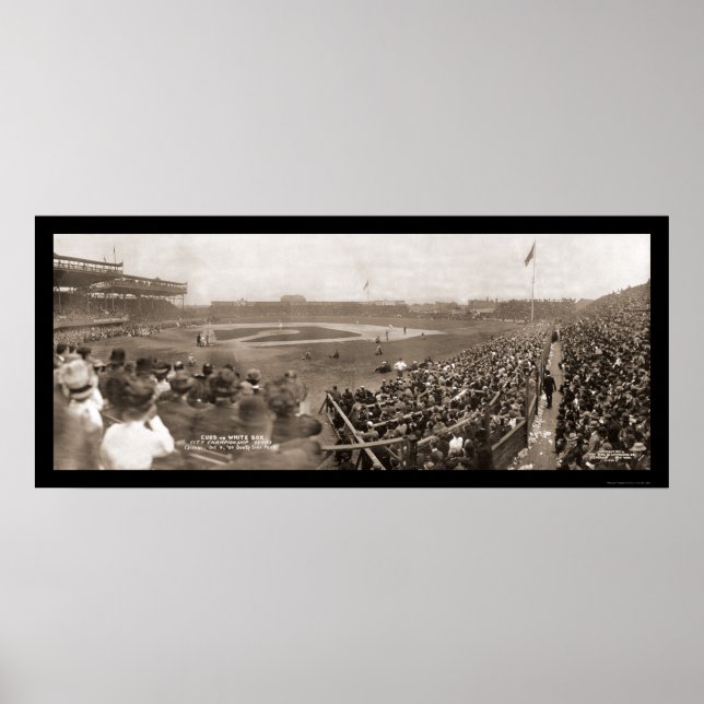Póster Foto de Cubs contra White Sox de 1909 (Frente)