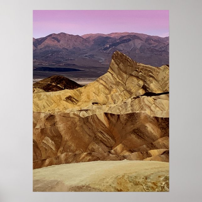 Póster Foto de Death Valley Zabriskie Point (Frente)