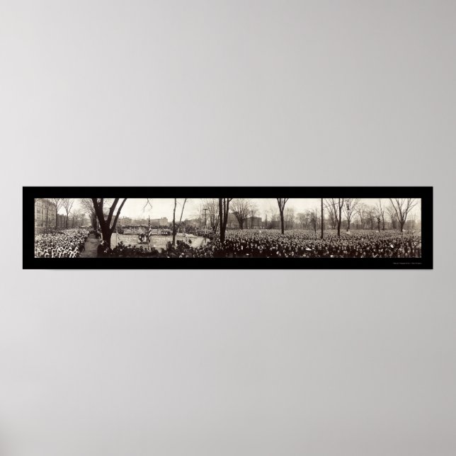 Póster Foto de Detroit del templo masónico de 1920 (Frente)