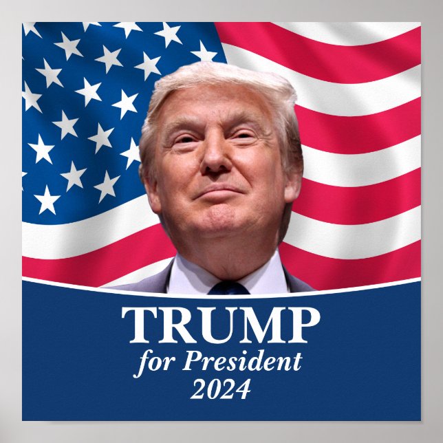 Póster Foto de Donald Trump - presidente (Frente)