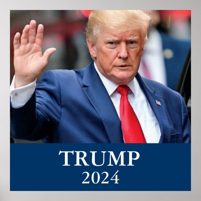 Póster Foto de Donald Trump - Trump 2024 (Frente)