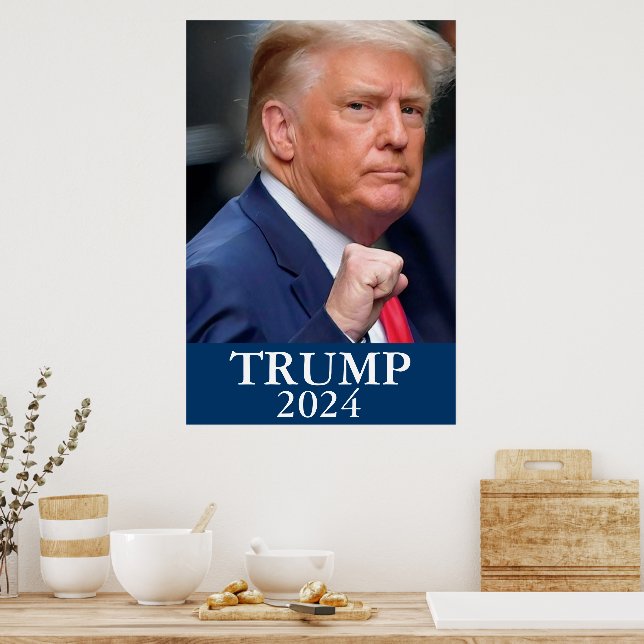 Póster Foto de Donald Trump - Trump 2024 (Cocina)