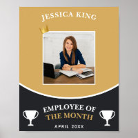 Foto De Empleado De Oro De personalizable Del Mes