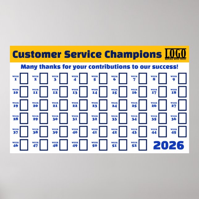 Póster foto de empleado voluntario estudiante ganador sem (Frente)