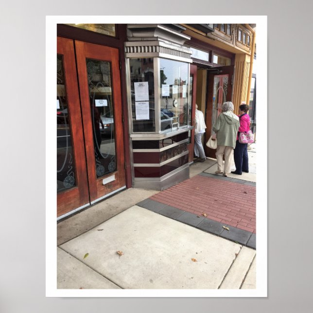 Póster Foto de entrada al cine (Frente)