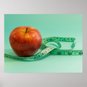 Póster Foto de Entrenador de Salud y Nutricionista con Ci