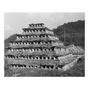 Póster Foto de época de ruinas de El Tajín