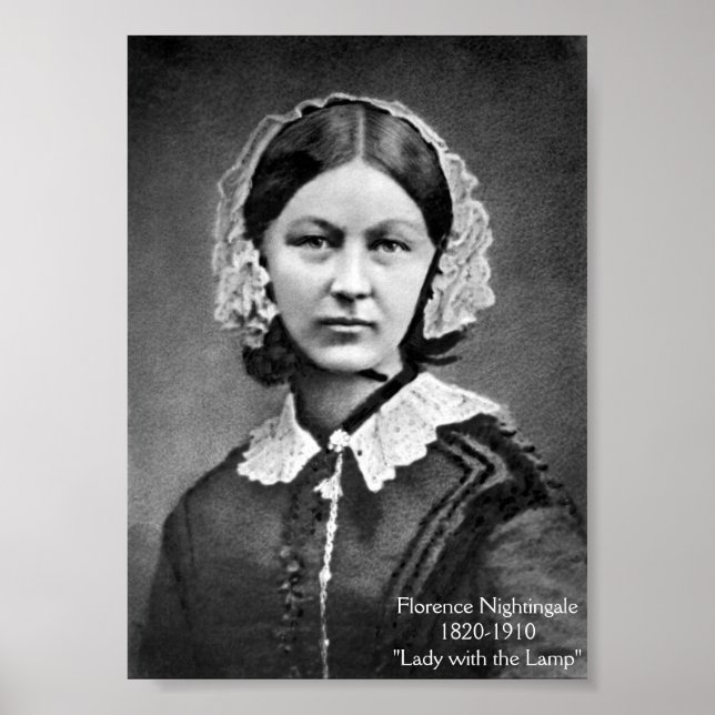 Póster Foto de época - Florence Nightingale, enfermera, (Frente)