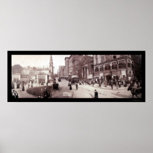 Póster Foto de escena de la calle MAMÁES de Boston, 1903