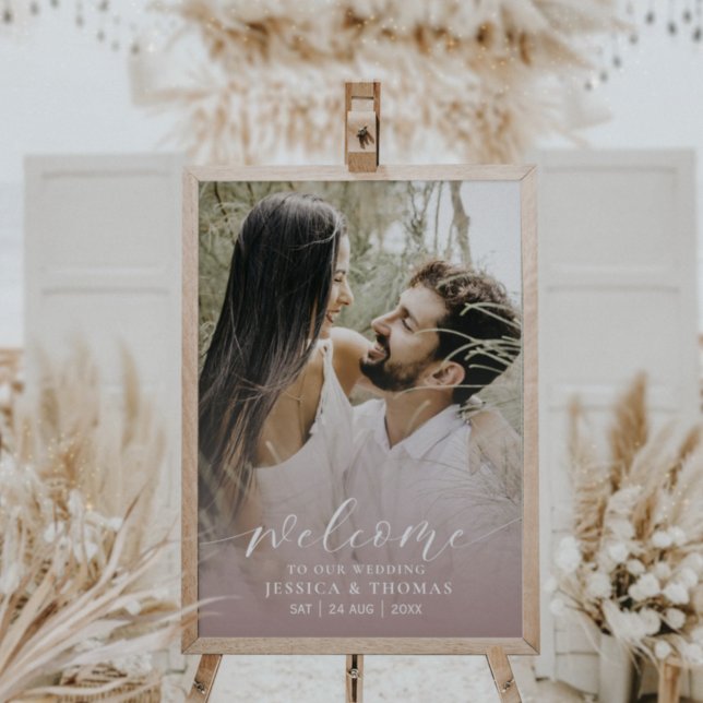 Póster Foto de escritura moderna Rótulo Boda rosa Rubor (Subido por el creador)