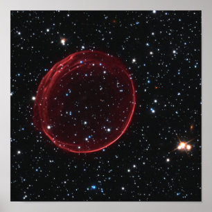 Póster Foto de espacio de burbujas de Supernova Celestial