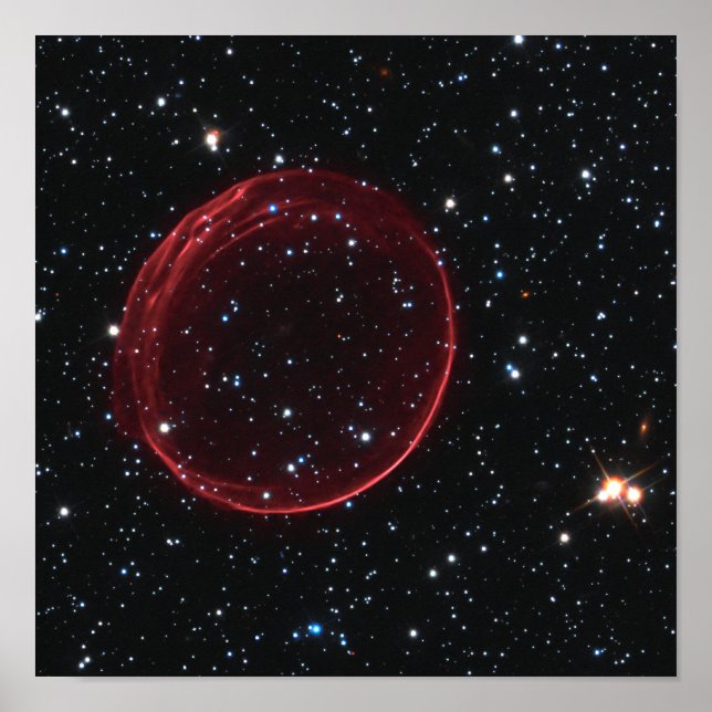 Póster Foto de espacio de burbujas de Supernova Celestial (Frente)