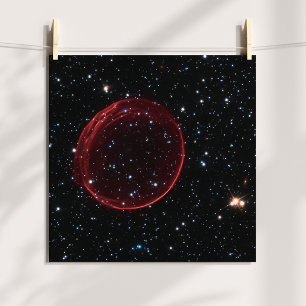 Póster Foto de espacio de burbujas de Supernova Celestial