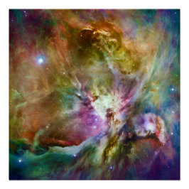 Póster Foto de espacio de la galaxia de nebulosas de colo