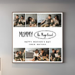 Póster Foto de familia de Días de la Madre personalizados<br><div class="desc">Convierte a tus Recuerdos favoritos en el Keepsake más querido de la mamá. Este hermoso poster personalizado del Día de la Madre es más que una foto - es un tributo sincero al amor que compartiste. Sube tu imagen familiar favorita y mírela transformada en un poster impresionante y personalizado que...</div>