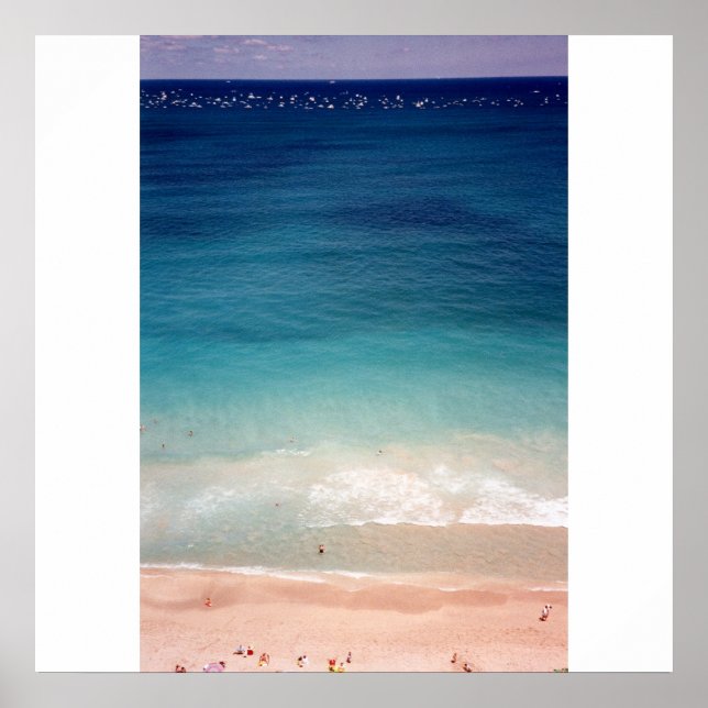 Póster Foto de Fort Lauderdale Florida Aerial Ocean Beach (Frente)