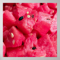 foto de fruta fresca de ensalada de sandía cortada
