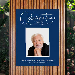 Póster Foto de funeral de Celebración de la Vida