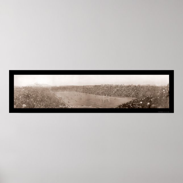 Póster Foto de Fútbol de Harvard Yale 1908 (Frente)