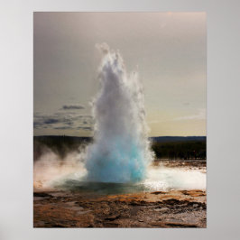 Póster Foto de Geyser Islandia