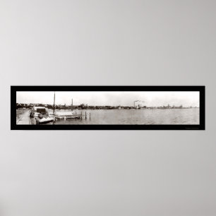 Póster Foto de Ginebra NY Waterfront 1909